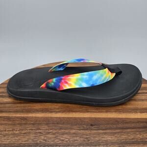 Chaco Shoes Mens 11 Tie Dye Flip Flop Sandals Comfortable Beach Summer Casual